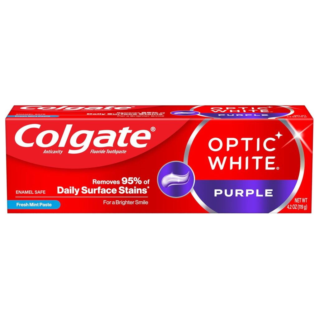 Colgate Optic White Purple Toothpaste 4.2oz