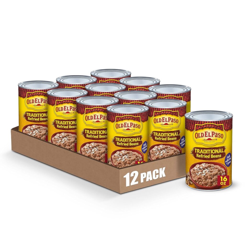 Old El Paso Traditional Canned Refried Beans (Pack of 12)