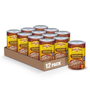 Old El Paso Traditional Canned Refried Beans (Pack of 12)