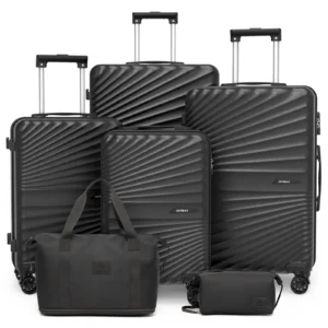 Joyway Luggage Set 6 Piece ABS Hardside Lightweight Suitcase