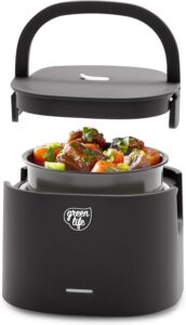 GreenLife 20oz Electric Lunch Box Food & Soup Warmer